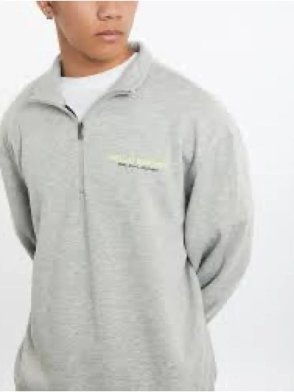 Polo by Ralph Lauren Light Gray Quarter-Zip Pullover